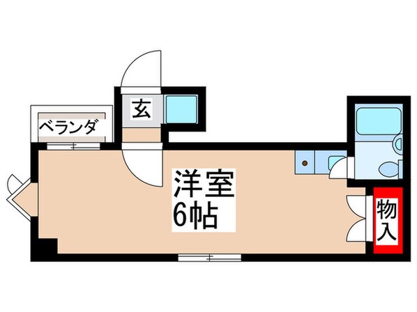 パ－ルマンション立川の物件間取画像